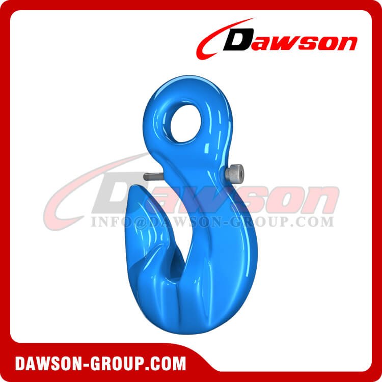 DS1023 G100 Special Eye Grab Hook with Safety Pin for Adjust Chain Length