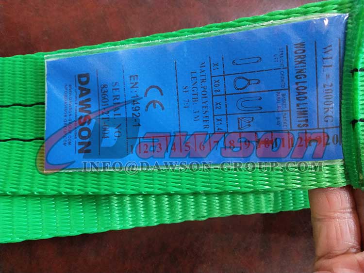 WLL 3 Ton Polyester bing Slings, 3000kg Flat  Slings Lifting