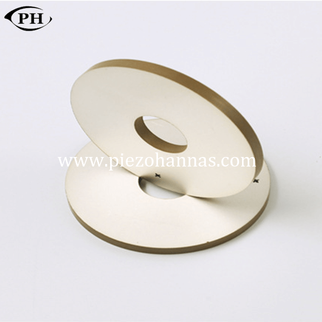 Sensor de cerámica piezoeléctrico material del transductor de la placa del anillo P5 para dental ultrasónico