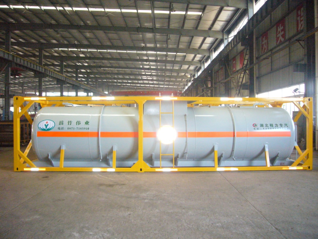 Envase químico estándar del tanque de la ISO los 20ft/40ft del transporte