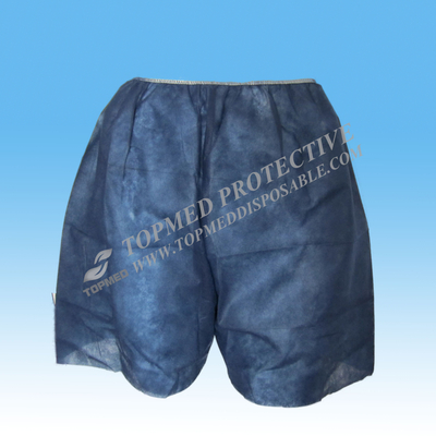 Nonwoven Disposable Examination Short Pants Boxer Dark Blue/black for Hospital
