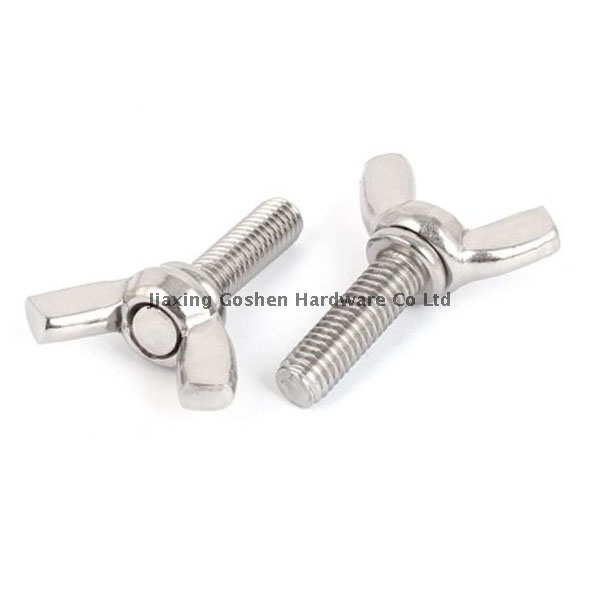ANSI / ASME B 18.17 tornillos de cabeza de ala de acero inoxidable sujetadores