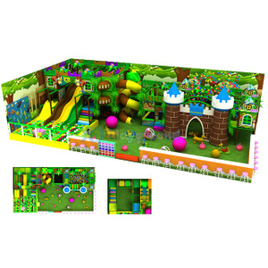 Jungle Theme Kids Soft Indoor Adventure Playground with Electric Toys
