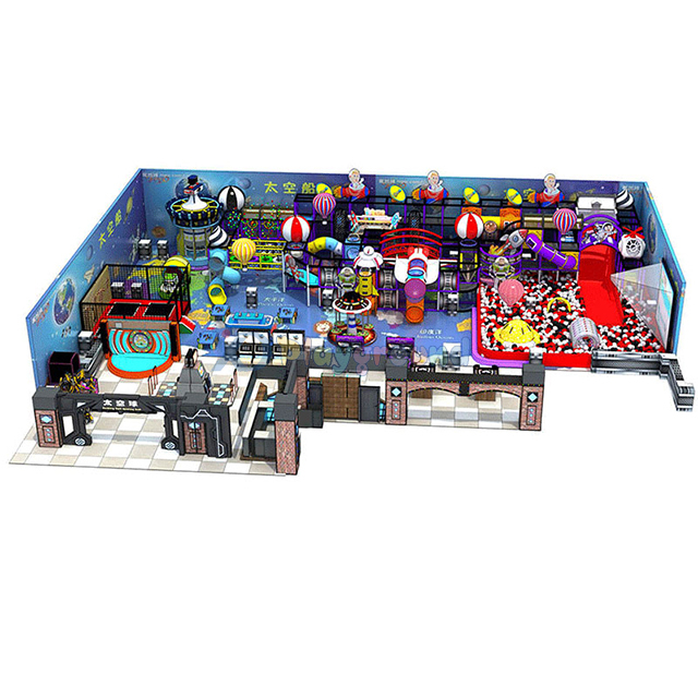 Space Themed Commercial Amusement Park Indoor Playground Equipment