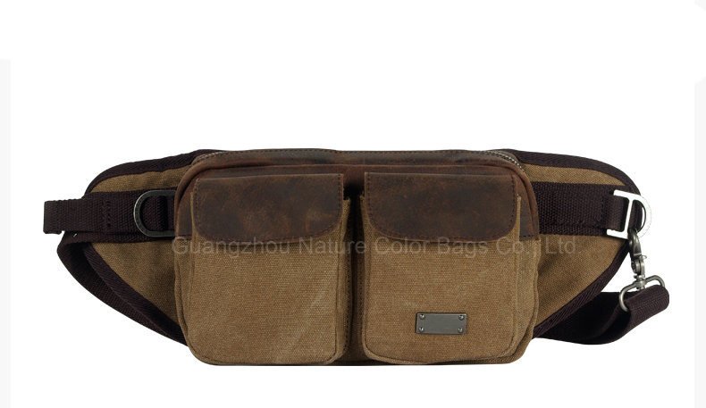 Canvas Waist Bag for Traveling and Sports
