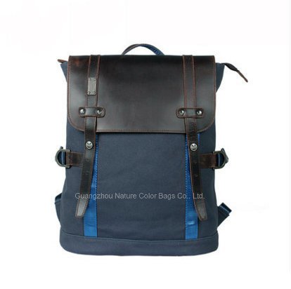 Leisure Casual Canvas Backpack for Student and Campus