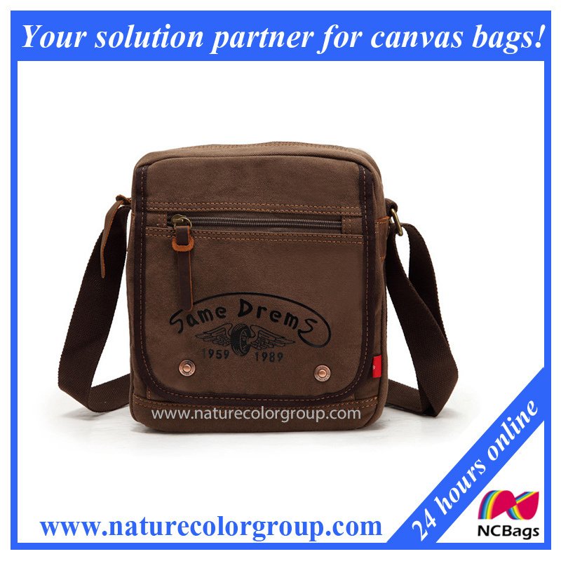 Fashion Canvas Messenger Bags Casual Shoulder Bags Crossbody Satchel Bag (MSB-034)