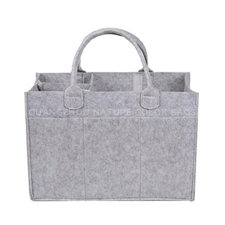 Felt Tote Bag Diaper carry bag with Removable Compartments