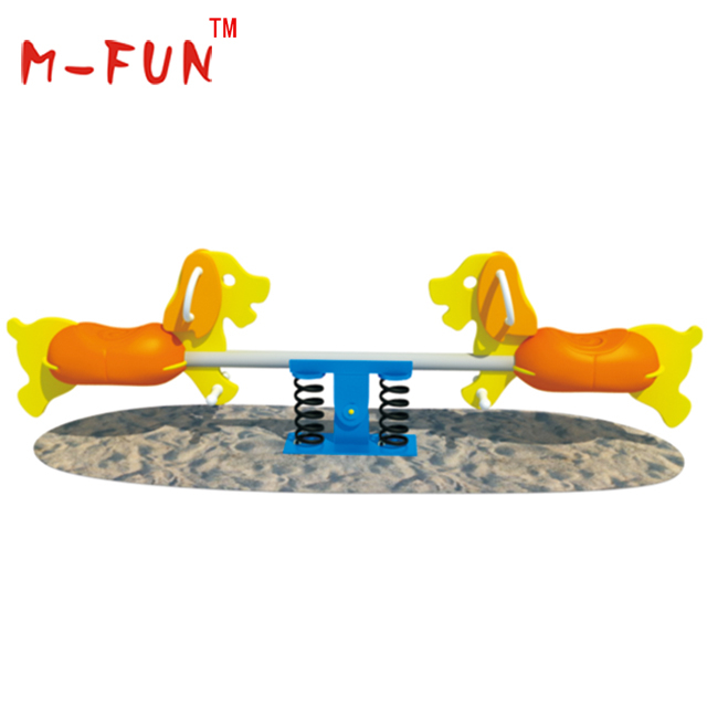 Garden spring seesaw