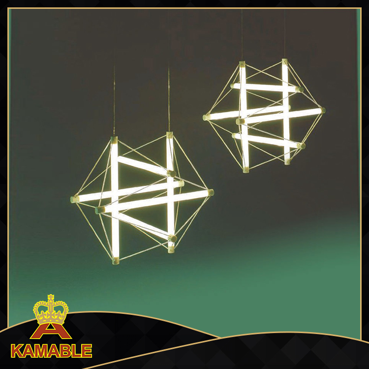 Современное декоративное подвесное освещение из стекла (серебро KA9172P/L)