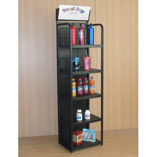 Single Sided 5 Layer Floor Standing Metal Display (PHY365)