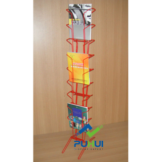 Metal Floor Standing Catalog Rack (PHC321)