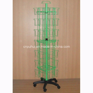 Floor Standing Metal Wire Card Rotating Display (PHY2021)