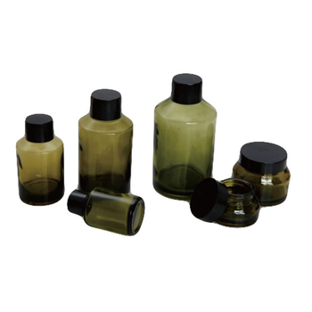 Glass Perfume Bottles and Cream Jars
