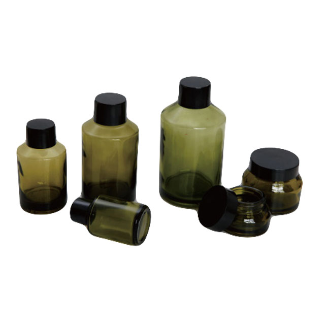 Glass Perfume Bottles and Cream Jars