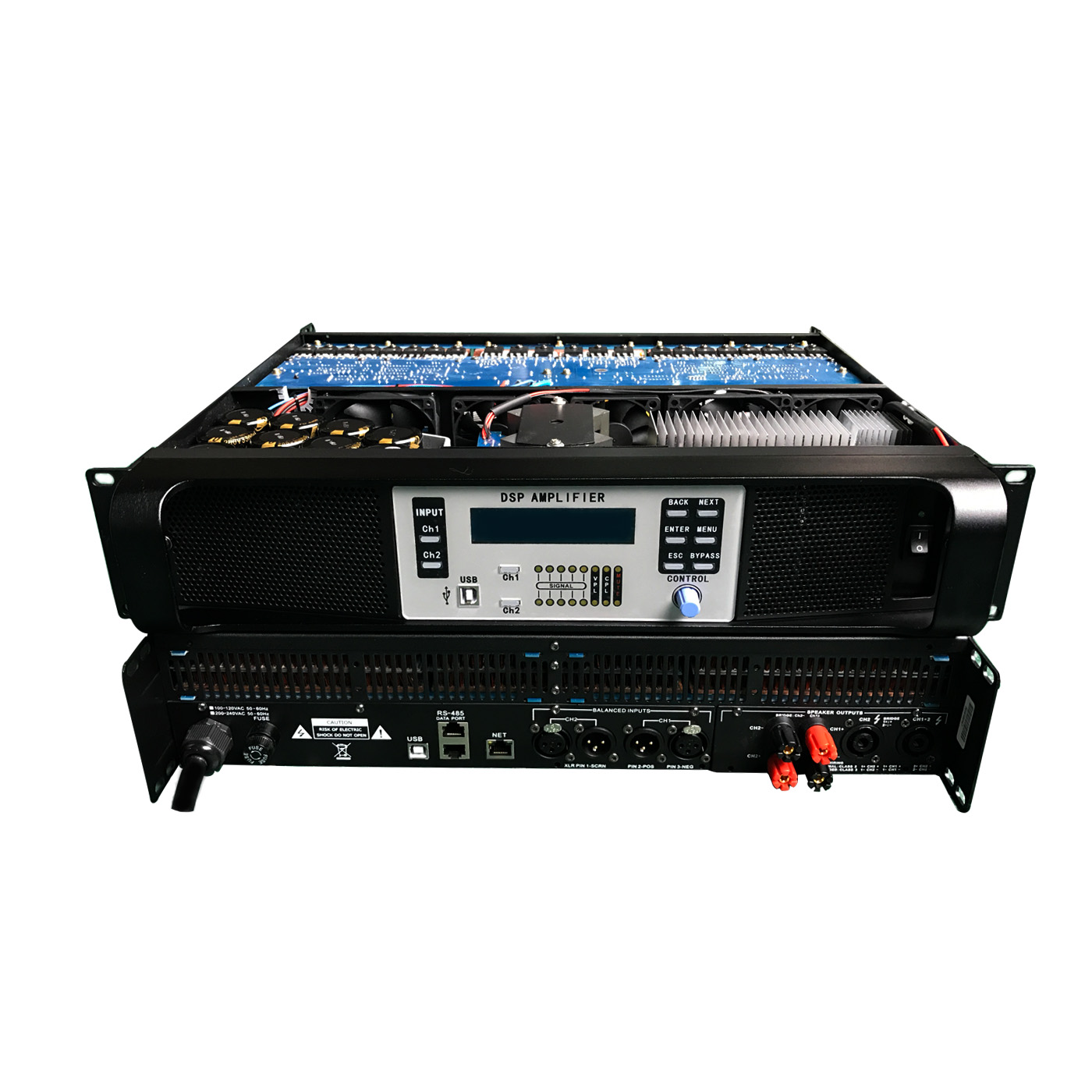 DSP-14K Amplificador digital profesional de 2 canales con Ethernet