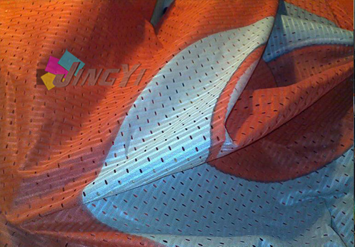Outdoor Large Size Dye Sublimation Polyester Fabric Mesh Banner With Grommets Eyelets