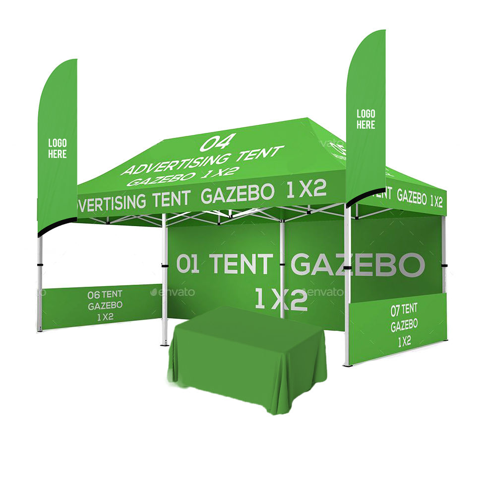 Economic Durable Folding Exhibition Promotion Canopy Tent With Full Color Printing