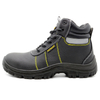 Anti Slip Leather Industrial Safety Shoes Mid Cut Steel Toe