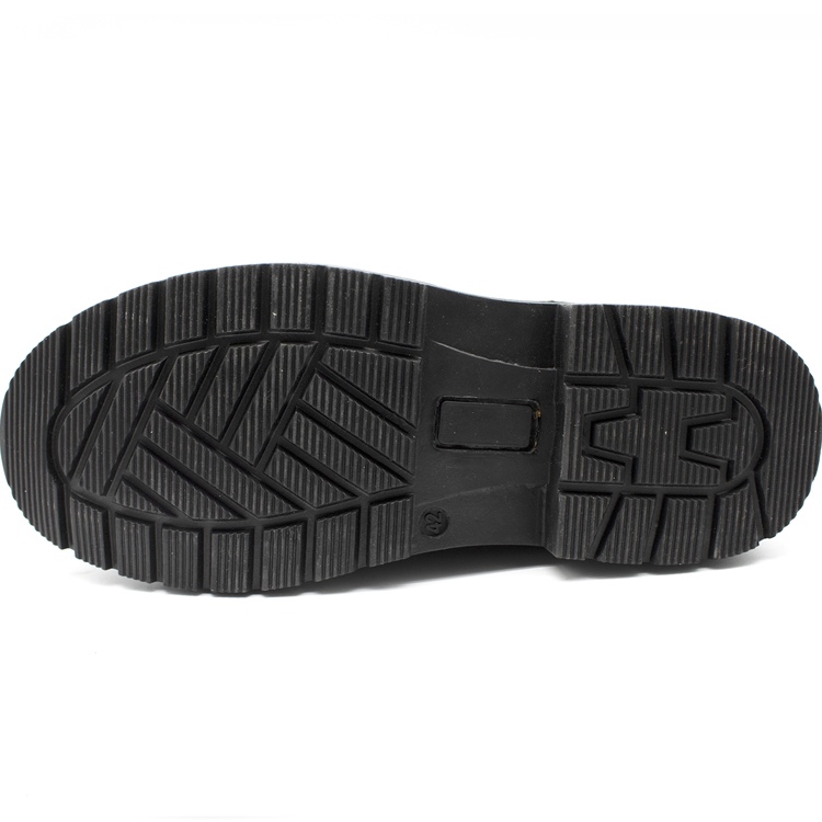 Cemented Construction Brown Leather Safety Boots Steel Toe
