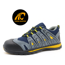 Suede Leather Rubber Sole Steel Toe Prevent Puncture Women Safety Shoes Work