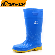 Anti Slip Waterproof Glitter Pvc Safety Rain Boots with Steel Toe