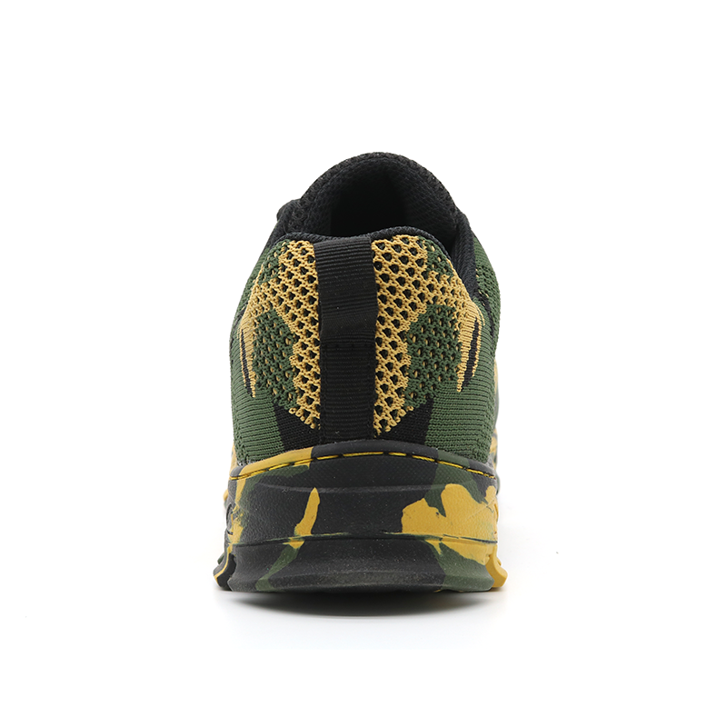Oil Acid Proof Rubber Sole Sporty Safety Shoes Steel Toe 