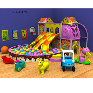 Funny Indoor Plastic Playground Slide for Kids