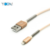 USB Metal Spring Lightning Cable for iPhone