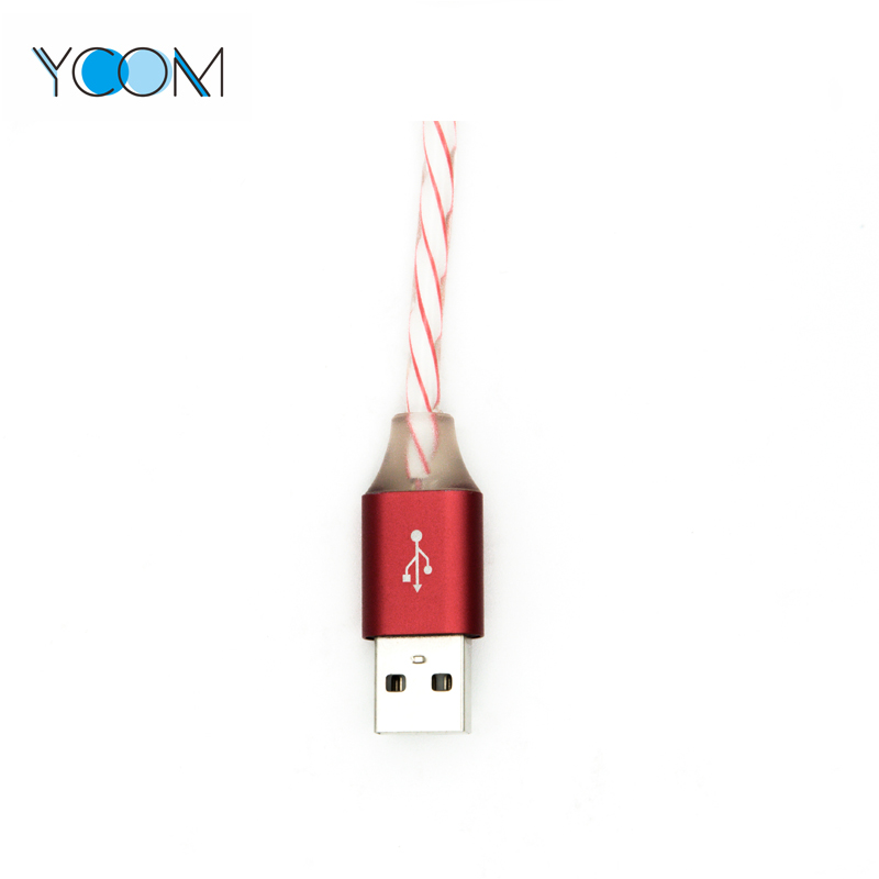 5V 2A LED Flashing Light USB Data Cable for iPhone