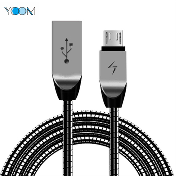 Metal Spring Charging Cable for Micro,USB-C