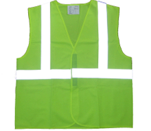 Polyester traffic reflective safety working vest in China