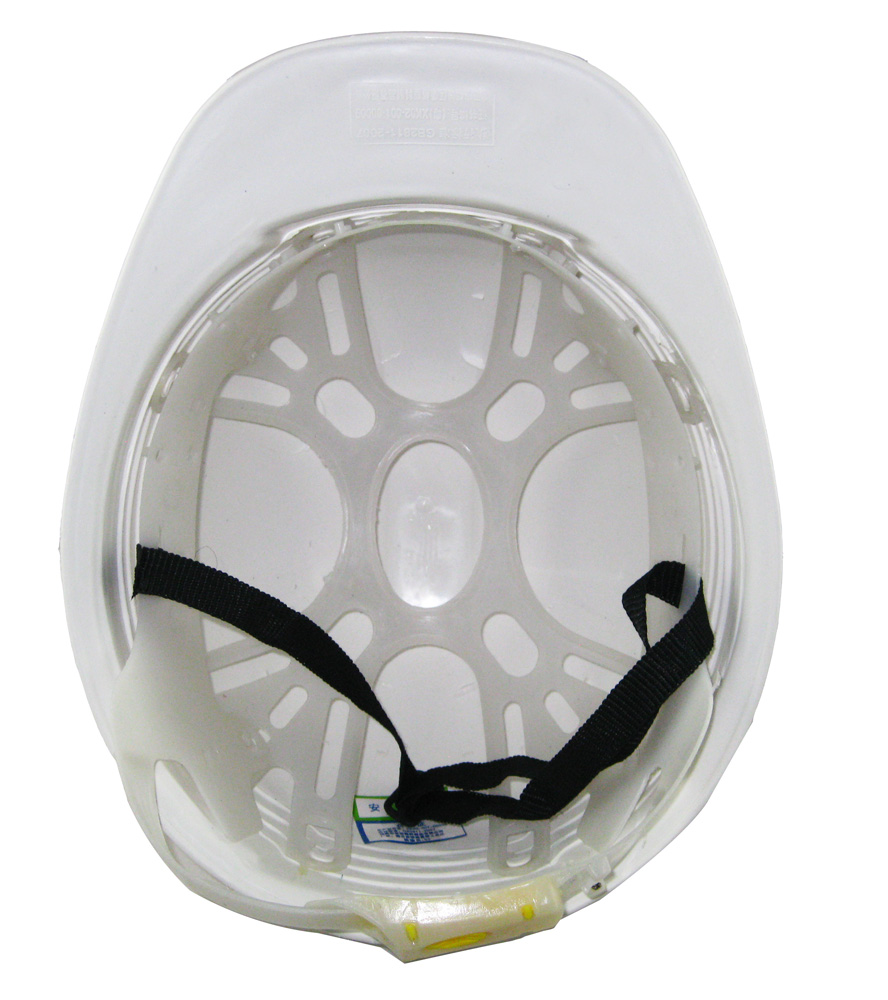 White PE materials mining safety hard hat