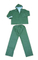 5101 green waterproof pvc polyester rainsuit