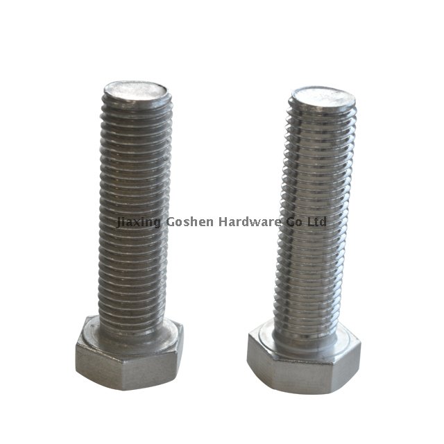 tornillo hexagonal pesado de acero inoxidable métrico utilizado en la máquina