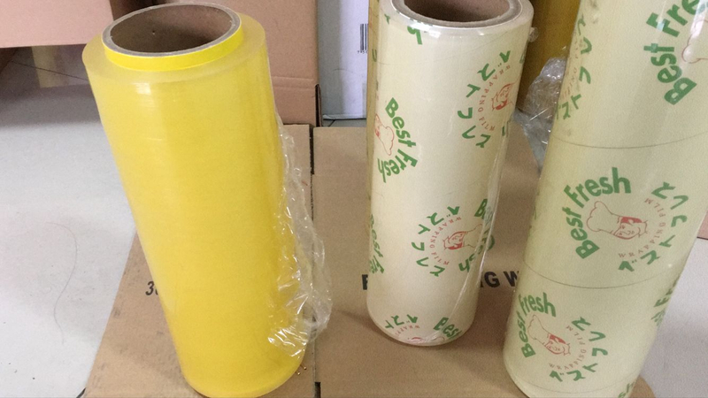 Carrete de película de PVC de 45 cm x 300 metros, película adhesiva para alimentos