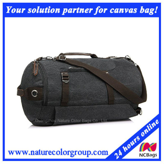 Mens Multifunctional High-Capacity Canvas Travel Bag