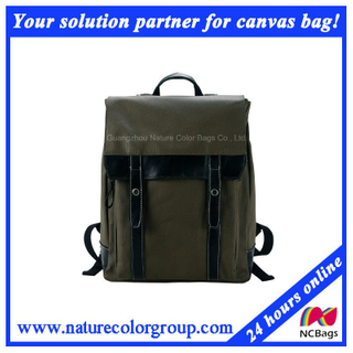 Mens Fashion Leisure Canvas Backpack for Campus and Student