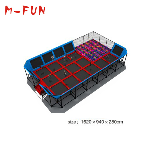 Trampoline with safety net