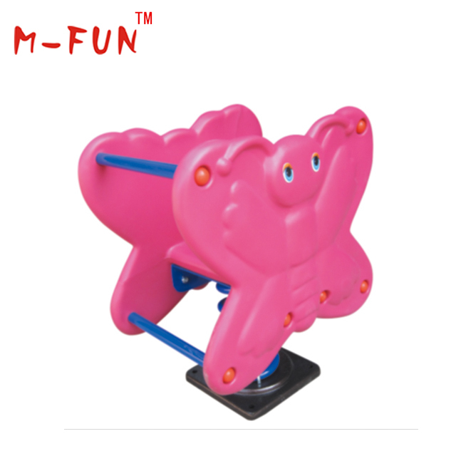 Bright-colored plastic rocking toys