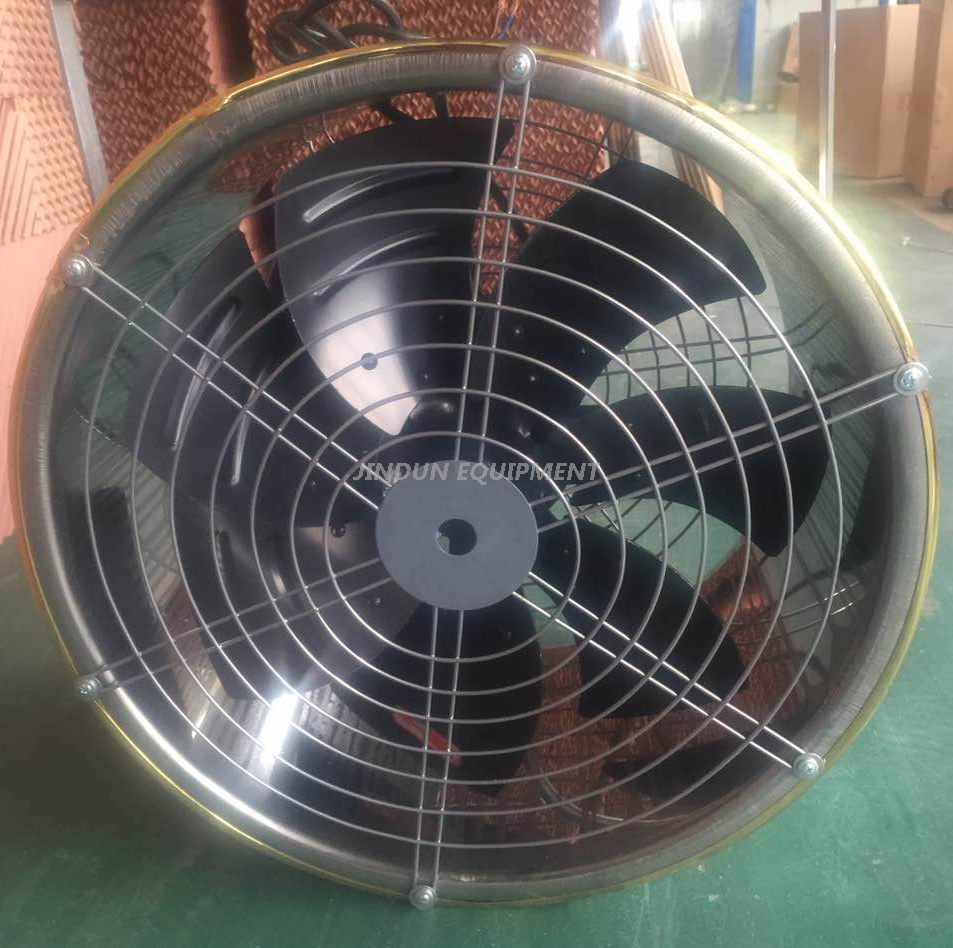 7pcs blade hanging type stainless steel housing motor power round Air Circulation exhaust Cooling Fan for greenhouse