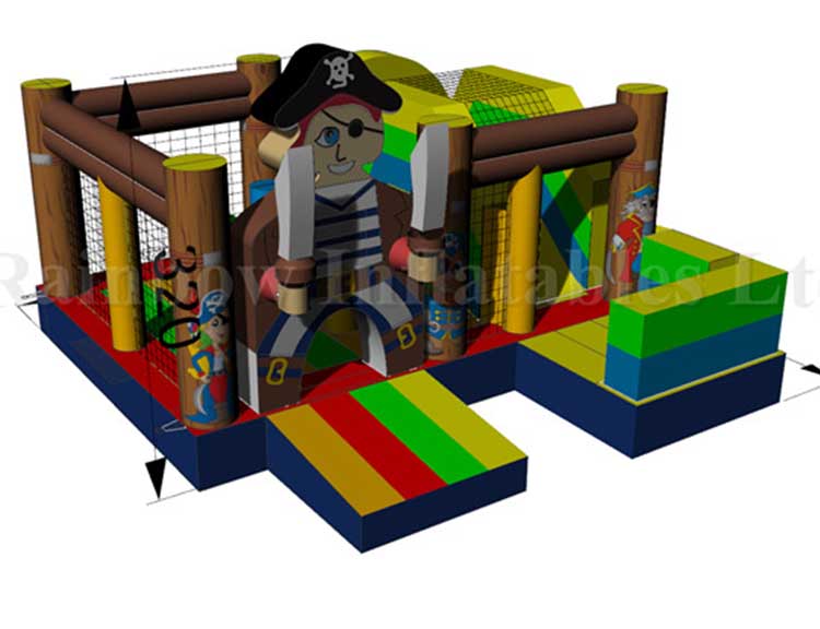 RB01023（4x4.5m）Inflatables pirate Bouncer jumpping for Kids