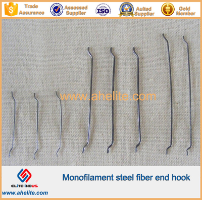 Tipo de gancho de extremo de fibra de acero monofilamento (tipo suelto)