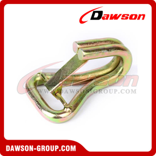DSWH35302 B/S 3000KG/6600LBS 35mm Galvanized J Type Wire Hook with Latch