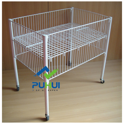 Movable Metal Wire Exposition Basket (PHY507)