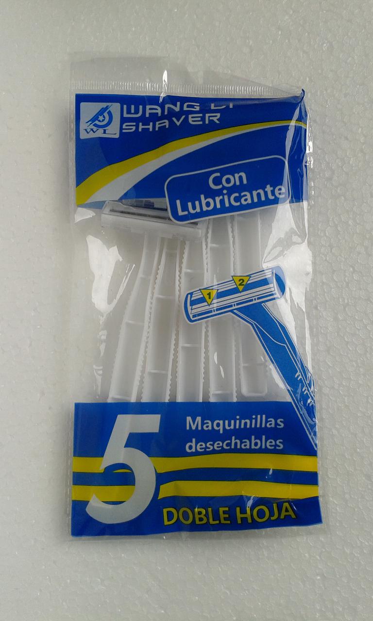 Cuchilla de afeitar desechable de cuchilla de acero inoxidable doble