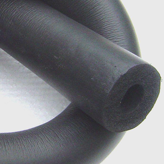 Tubo de aislamiento de espuma de caucho usado de construcción negra