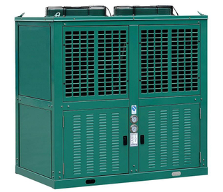Unità di condensazione raffreddata aria a forma di scatola di forma di v R404A/R22 usata per cella frigorifera