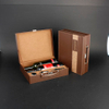 Wine Box Manufacturer White PU leather whisky cabinet