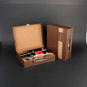Wine Box Manufacturer White PU leather whisky cabinet